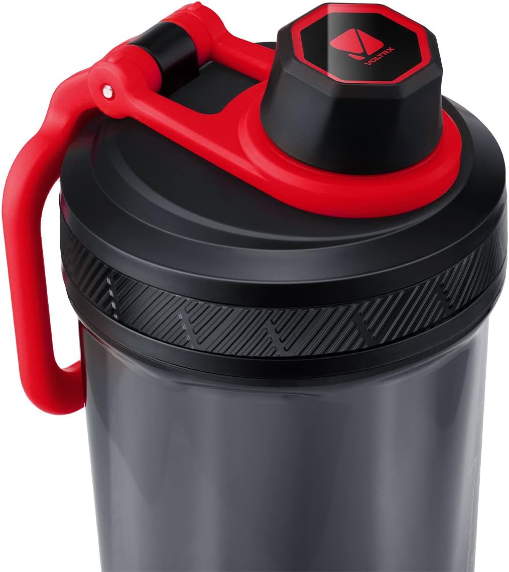 Shaker Bottle, Gallium USB C Rechargeable Electric Protein Shake Mixer, Shaker Cups for Protein Shakes and Meal Replacement Shakes, BPA Free, Made with Tritan, 24Oz, Red