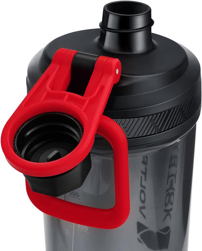 Shaker Bottle, Gallium USB C Rechargeable Electric Protein Shake Mixer, Shaker Cups for Protein Shakes and Meal Replacement Shakes, BPA Free, Made with Tritan, 24Oz, Red