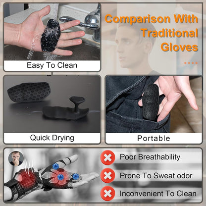 Rypt Grip for Weight Lifting Deadlift Rows-Rubber Anti-Slip Ergonomic Lifting Gloves for Men and Women Training Palm Protectors for Gym Intensive Training and Exercise ﻿ (Black)